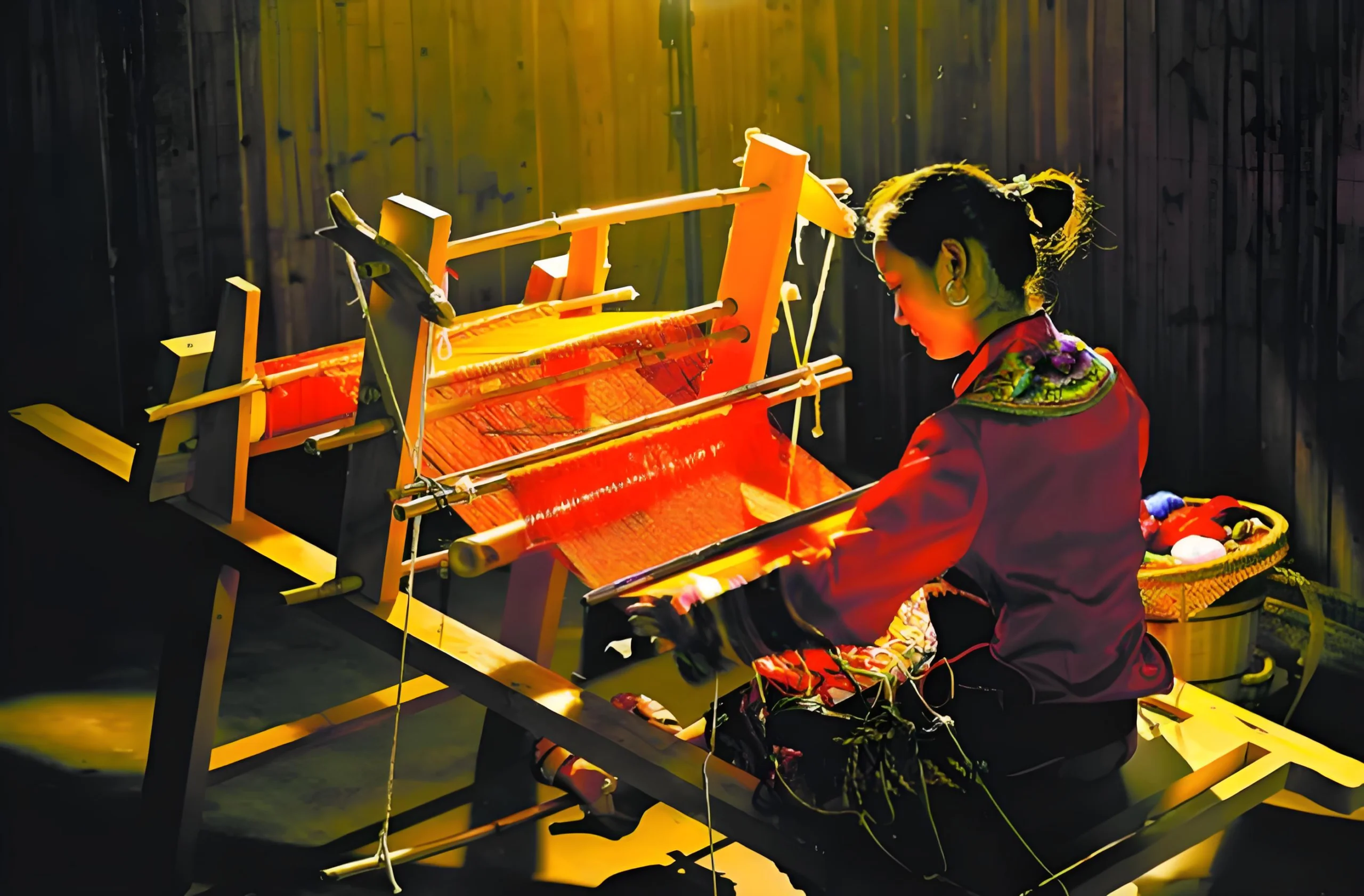 Tujia brocade, the intangible cultural heritage of Zhangjiajie